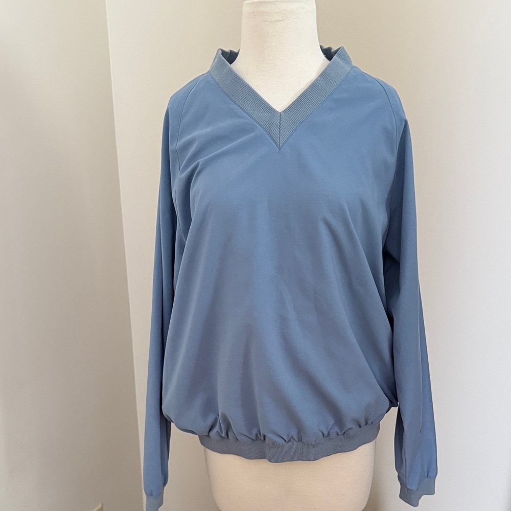 Liz Claiborne Liz Golf Women's Light Blue V-Neck Pullover Size S